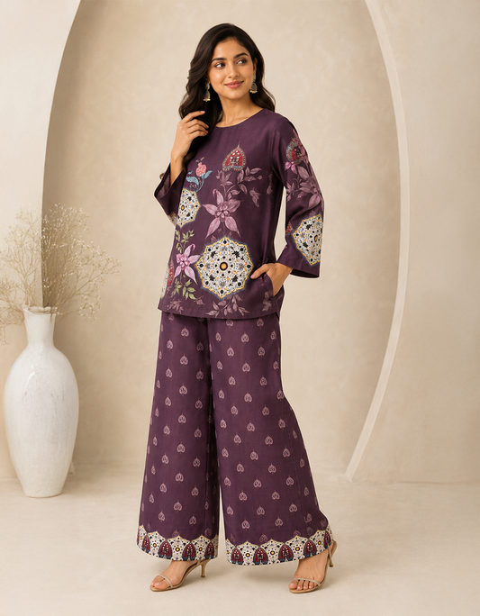 Unstitched Mul cotton co-ord sets suit