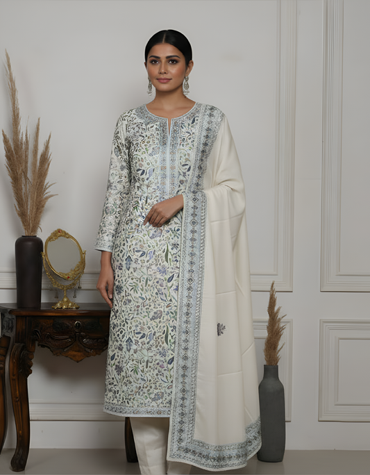 Embroidered Woolen Suit