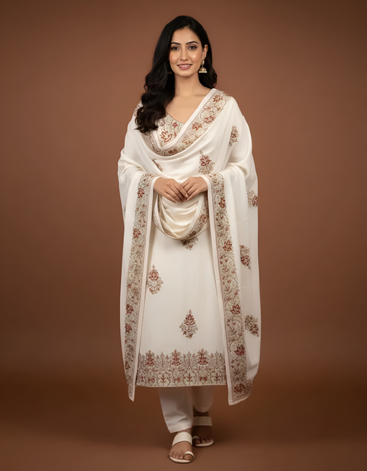 Embroidered Woolen Suit