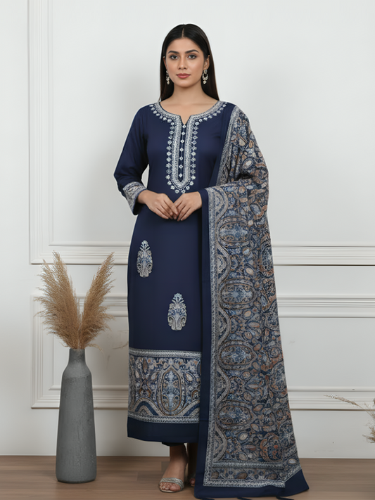 Embroidered Woollen Suit