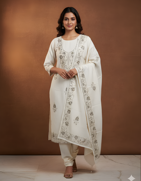 Embroidered Woolen Suit