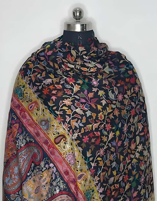 Royal Boteh Womens Fine Wool Shawl