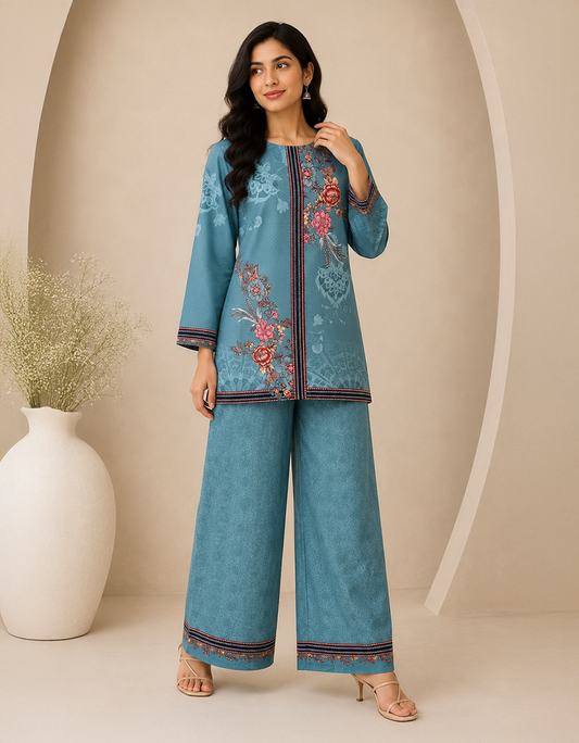 Unstitched Mul cotton Co-ord sets suit