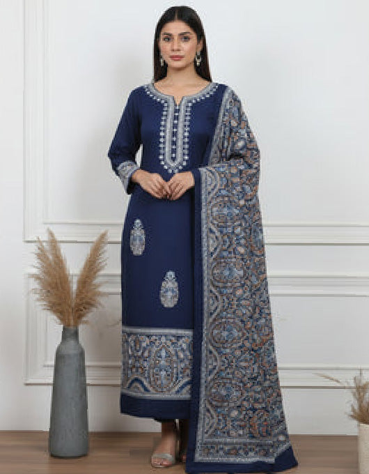 Embroidered Woollen Suit