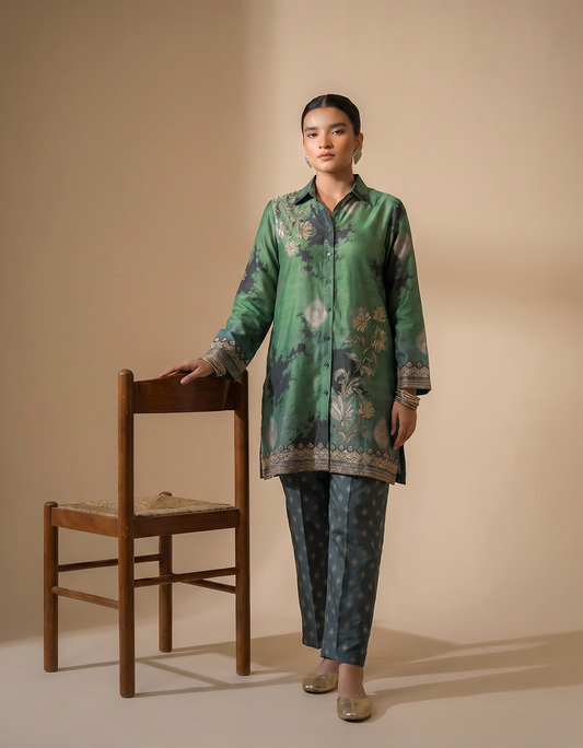 Unstitched Super Fine Cotton Co-ord sets suit