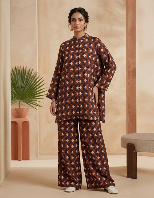 Unstitched All-over Print Co-ord sets