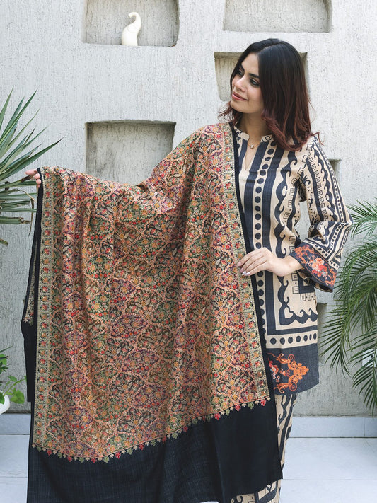 Kashmiri Jama Pure Wool Shawl